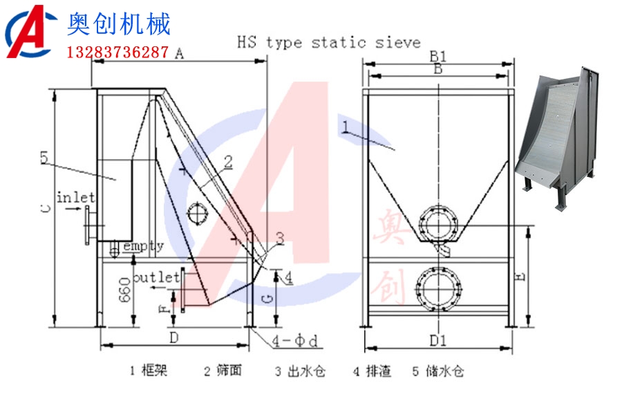 水产养殖弧形筛